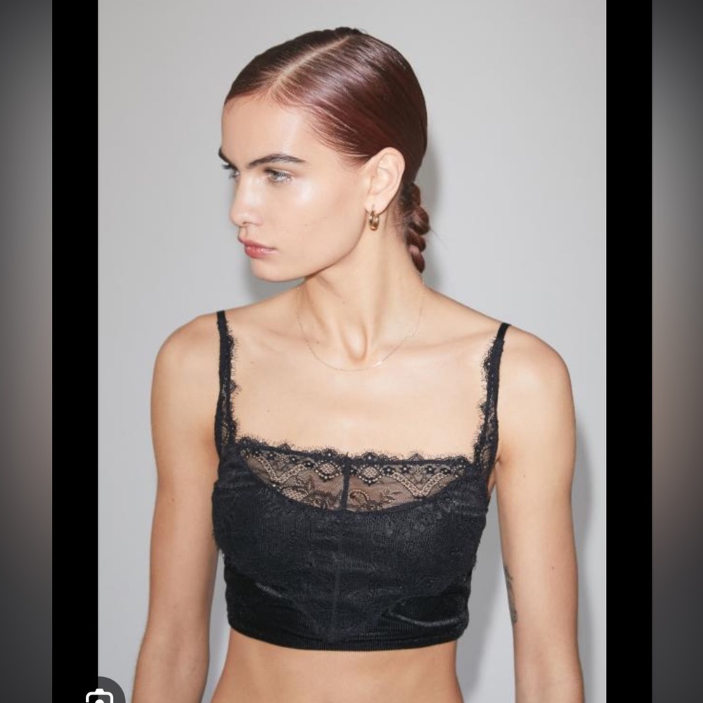 Out From Under This Is Love Lace Tie-Back Bra Top